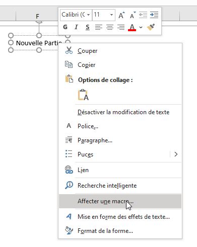 Excel formation - déplacement un objet - 05