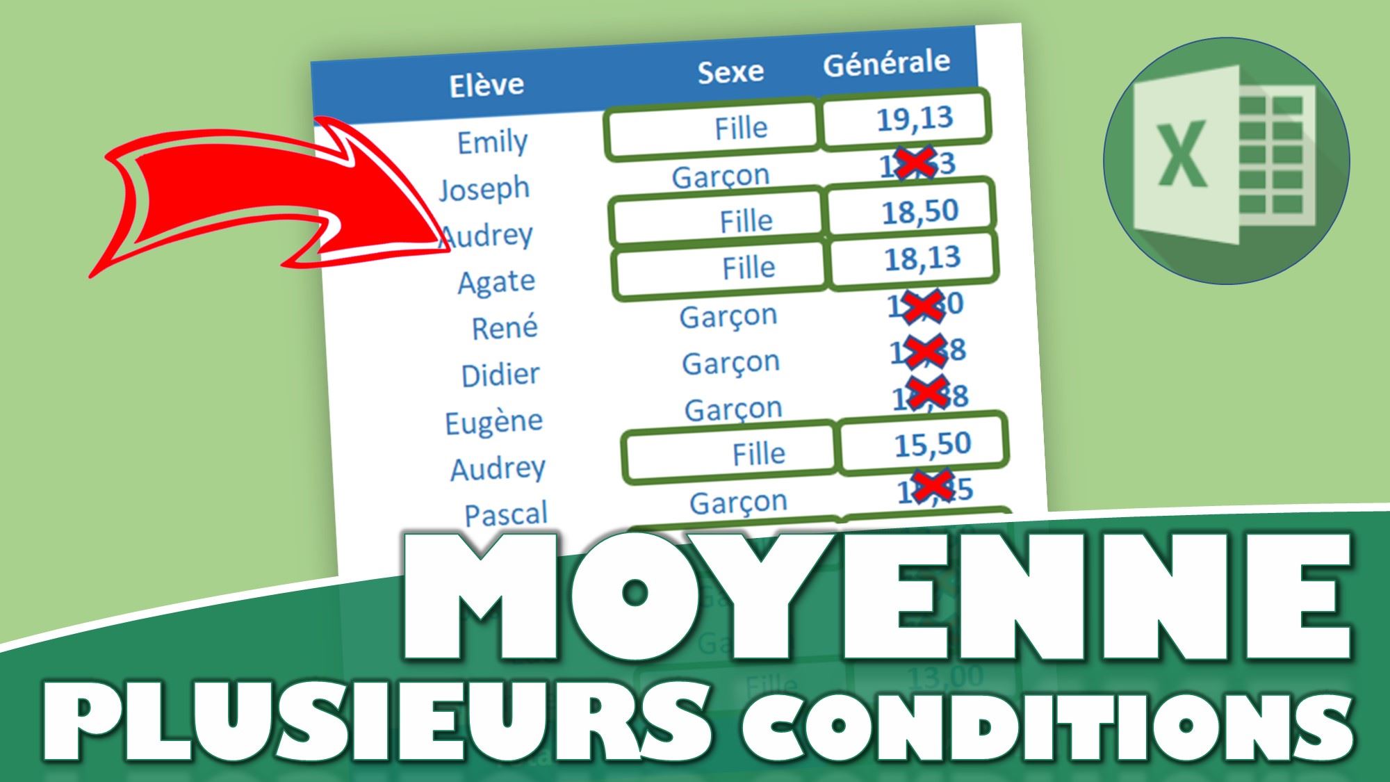 Comment calculer une moyenne avec un ou plusieurs critères sur Excel ...