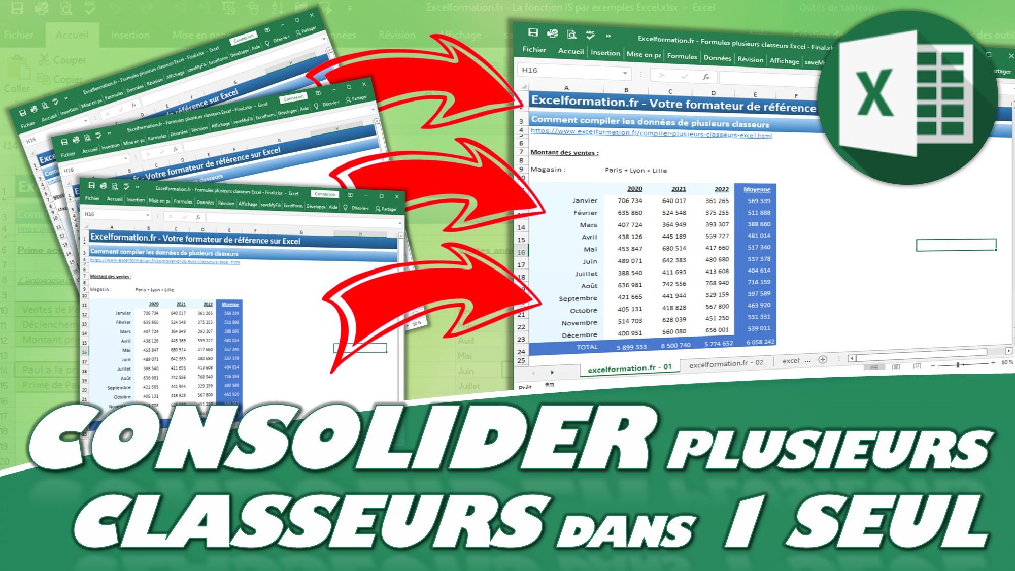 Comment consolider plusieurs classeurs Excel dans un classeur unique