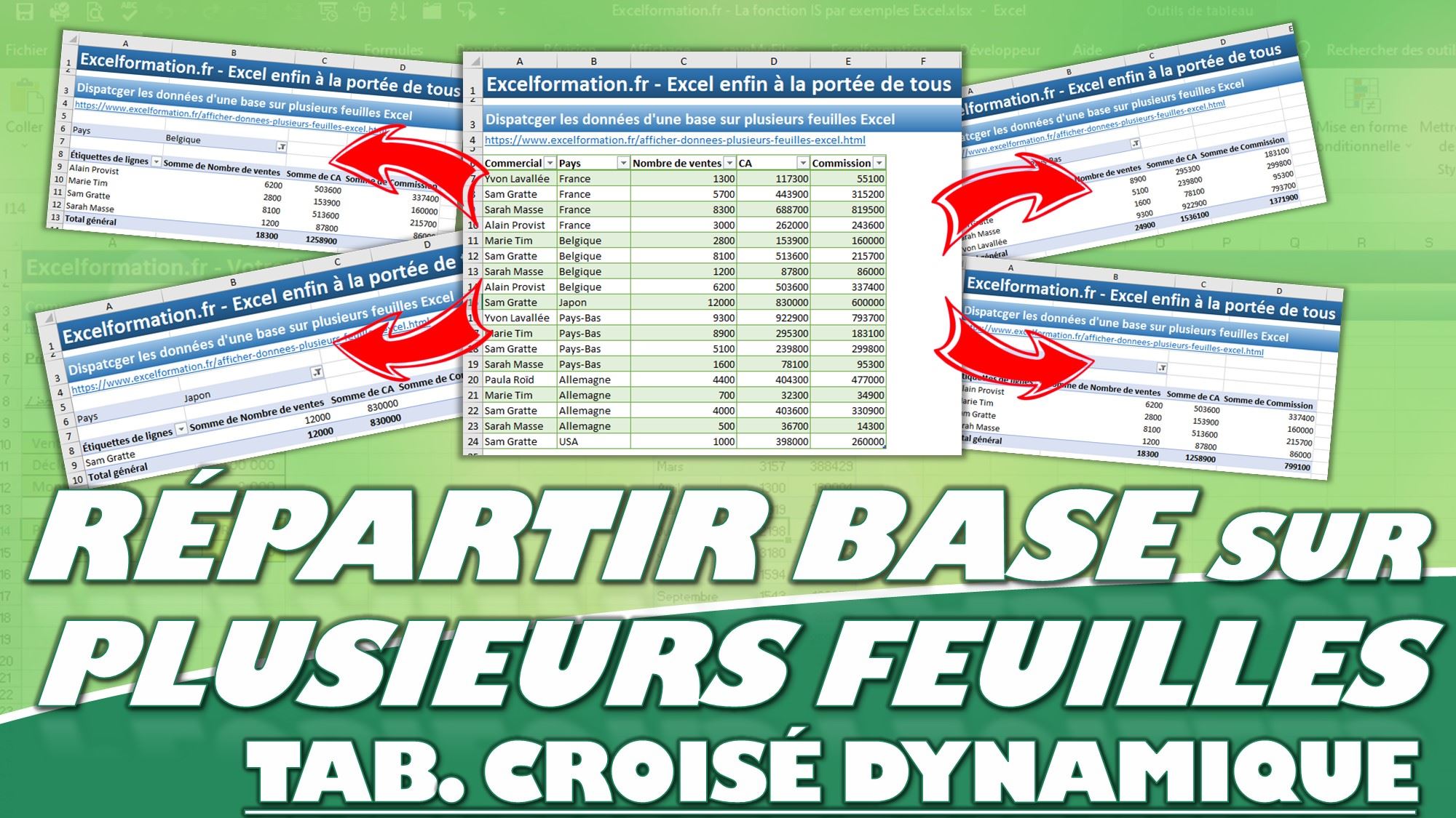 comment récupérer des données sur plusieurs feuilles excel