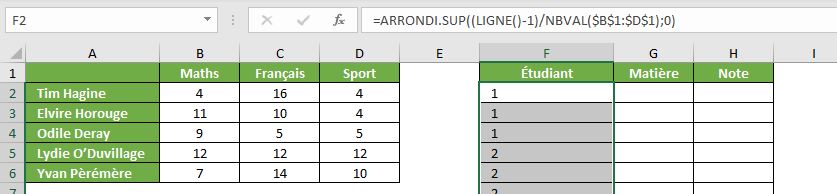 Excel formation - 3d to 2d - 04
