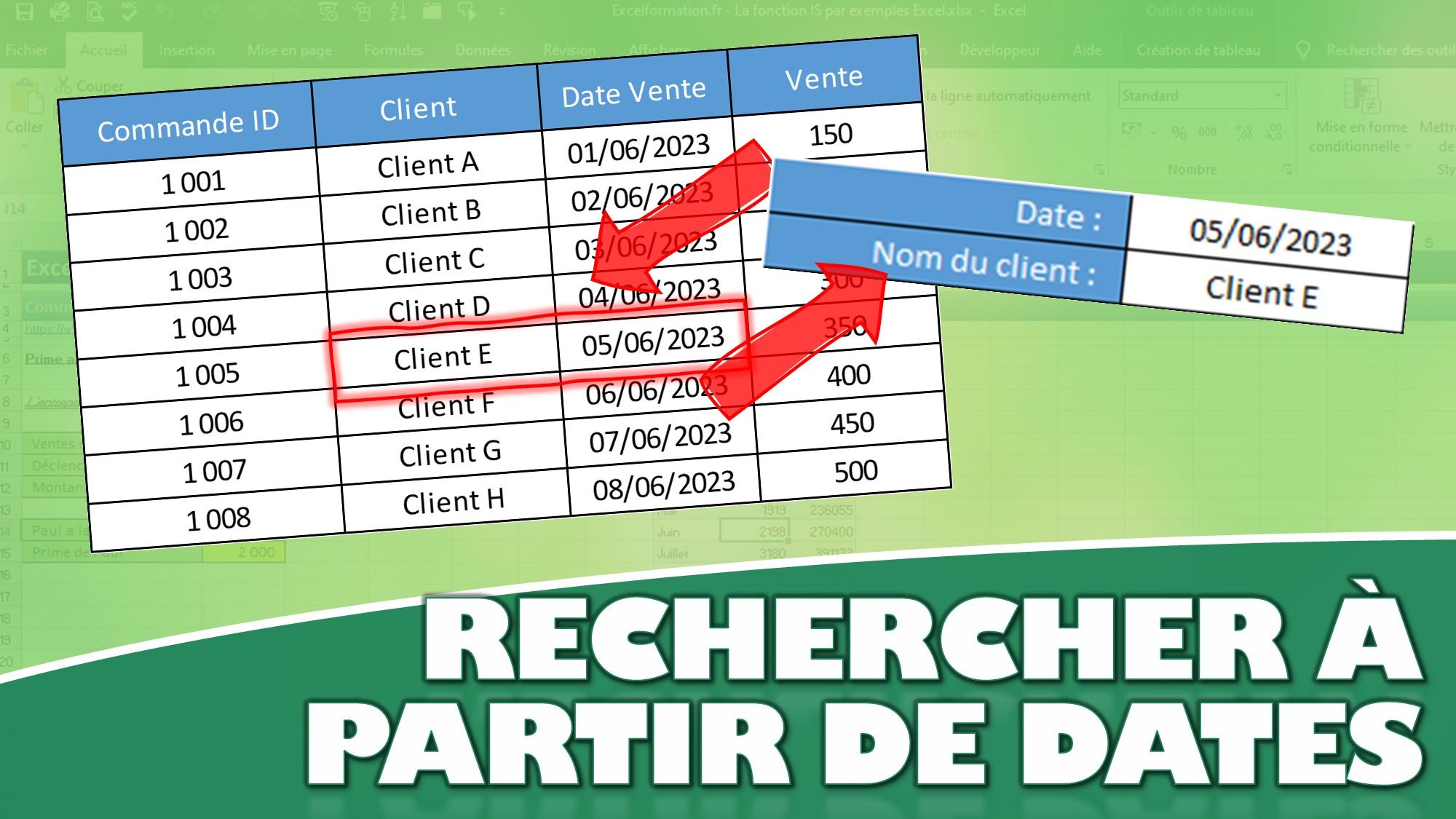 TOP3 des méthodes pour extraire des données par date dans Excel Excel formation