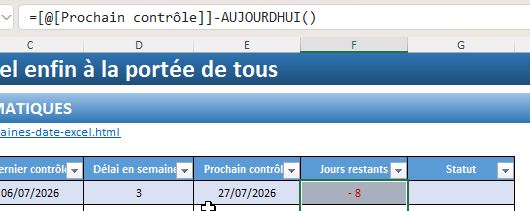 Excel formation - 0124-ajouterSemaine - 05