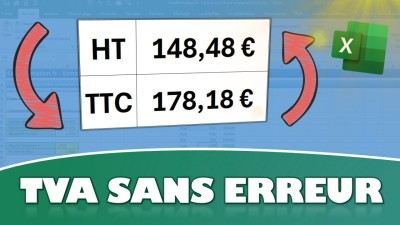 HT, TVA, TTC : le calcul Excel ultra simple que 90 % des débutants compliquent